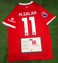 Mohammed Mo SALAH SIGNED Liverpool Signature Shirt/Jersey + COA 23/24 - £103.87 GBP