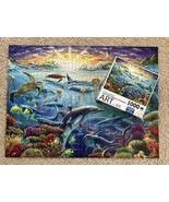 LaFayette Puzzle Factory Ocean of Life Dolphins Sea Turtles Jigsaw Puzzle - $25.23