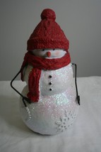 Wooden Snowman 10&quot; Christmas Ornament - £13.64 GBP