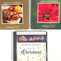 Coldwater Creek Crabtree Evelyn 3 Christmas CD Lot Home For Holidays 1994-2006 - £25.07 GBP