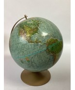 Vintage Replogle Land And Sea World Globe, Blue Ocean Raised Relief 12&quot; ... - €21,39 EUR