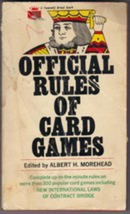 Vintage Official Rules of Card Games by Albert H. Morehead 1968 - $4.99