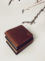 Genuine Leather Wallet, Handmade Slim Gift for Men - £34.45 GBP