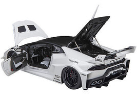 Lamborghini Huracan GT LB-Silhouette Works White w Black 1/18 Model Car ... - £235.94 GBP