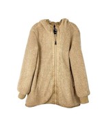1 Madison Womens Soft Lining Attached Hood Fuzzy Jacket Size Large, Latt... - £43.01 GBP