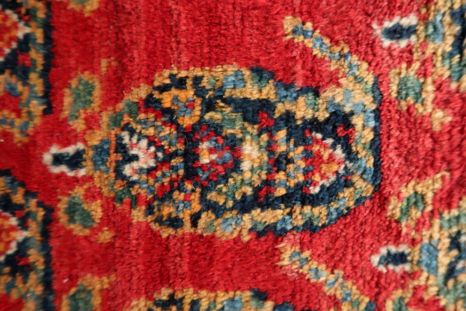 Handmade Vintage Persian Hamadan Rug 4.6' x 6.11 (137cm x 210cm), 1960s - 1C1179 Item image 10