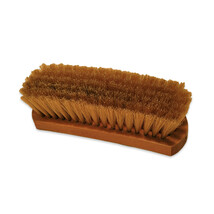 Shoe Shine Brush -Natural Color Hair Made for Light Shoes or Boots Wood ... - $9.50