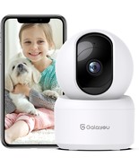 Galayou 2K Indoor/Outdoor Security Camera With Pet Mode, 360° Wifi Monit... - $45.40 CAD