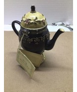 Rue Moliere Tea Pot Shaped Music Box Plays waltz of the flower - £12.58 GBP