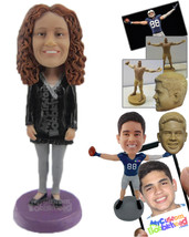 Personalized Bobblehead Lovely Lady In A Beautiful Casual Top - Leisure &amp; Casual - £67.23 GBP