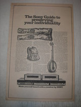 1973 Sony Receivers: 7065, 7055, 6046A, 6036A Ad - The Sony guide to preserving  - £14.57 GBP
