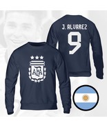 Argentina Alvarez Champions 3 Stars FIFA World Cup 2022 Navy Sweatshirt - £36.85 GBP+