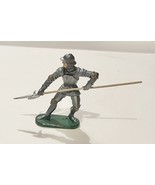 Elastolin Medieval Knight Carrying A Halberd Weapon, Made In Germany, 2 ... - $150.79 MXN