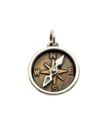 James Avery Retired Sterling / Bronze Point The Way 3D Compass Charm - £136.28 GBP