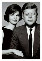 President John F. Kennedy &amp; First Lady Jacqueline Onassis 8X10 Photo Reprint - £6.65 GBP