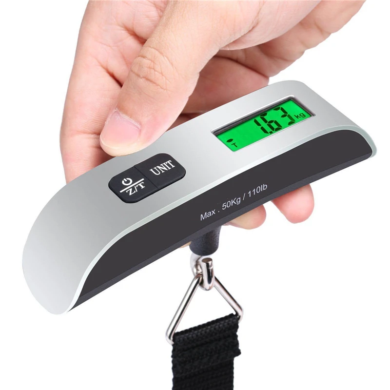 Portable Scale Digital LCD Display 110lb/50kg Electronic Luggage Hanging... - $19.93