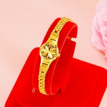 Indian 24K gold Watch shape Charm Bracelets for Women New Trendy Elegant sunflow - £18.77 GBP