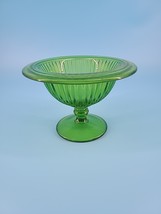 Green Glass Sundae Cup Pedestal - $5.95