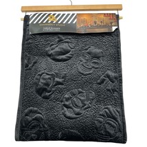 Grammercy Studio Table Runner Black Velvet Quilted Skull Halloween Goth ... - $840.83 MXN