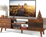 Wlive Mid-Century Modern Tv Stand For 55-Inch Tv, Media Console,, Ppts025. - $129.96