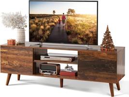 Wlive Mid-Century Modern Tv Stand For 55-Inch Tv, Media Console,, Ppts025. - £81.59 GBP