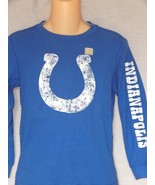 Indianapolis Colts Boys T-Shirt Blue Small 7/8 Vintage NEW Football Long... - £11.60 GBP