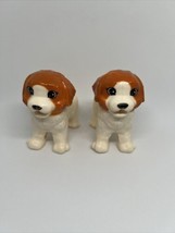 2 Barbie Saint Bernard Doggy Daycare Replacement Dog Puppy Mattel Barbie - $11.69