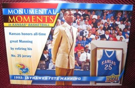 2013 Upper Deck University Of Kansas #89 Danny Manning Monumental Moments - £3.59 GBP