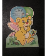 Vintage 80s Wuzzles Butterbear HAPPY BIRTHDAY NIECE Hallmark Greeting Ca... - $24.70