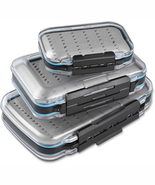 Fly Fishing Box Waterproof Two-Sided Lightweight Jig Box Easy Grip Grey   - €33,98 EUR