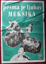 1955 Original Movie Vintage Poster Musical Comedy Delgado Aguilar Mexico Cha Cha - £22.41 GBP