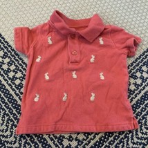 Baby Boy Beatrix Potter Bunny Collard Shirt Size 6-12 Months Easter - $12.86