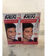 2 Pack Just for Men Easy Comb In Hair Color A-60 Jet Black - $20.29 CAD