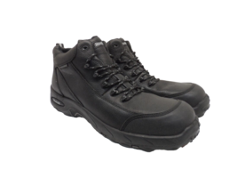 Reebok Work Men&#39;s Tiahawk WP Comp Toe Hiker Boots RB4555 Black Leather Size 14M - £45.83 GBP