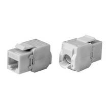 Monoprice 15656 MONOPRICE CAT6 RJ-45 TOOLLESS 180-DEGREE KEYSTONE_ WHITE - $23.32