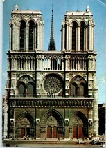 Notre Dame Cathedral Paris Postcard Posted 1967 - £7.70 GBP