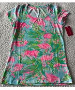 Lilly Pulitzer Shirt Women's Stretch Flaming Floridita Short Sleeve Top ... - $29.98