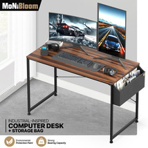 Walnut Wood 47&quot; Computer Gaming Desk Workstation Home Laptop Table w/Sto... - £89.63 GBP