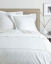 ️frette Bourdon Standard Size Shams New Set Of 2 Pillow Shams White/Sepia - $87.75