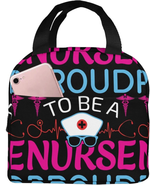 ZBDSKLEX Nurse Theme Lunch Bag for Women Insulated Tote Bag Reusable Coo... - £19.12 GBP