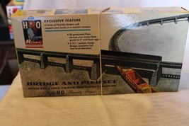 HO Scale Renewal Models, Bridge &amp; Pier Set, Gray Metal Vintage BNOS - £67.93 GBP