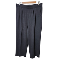 ST JOHN Collection By Marie Gray Black Pants 12 Pleated Pull On Santana Knit  - $37.14