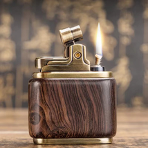 Zorro Kerosene Lighter Retro Nostalgic Old-fashioned Lighter Solid Wood ... - $520.80 MXN
