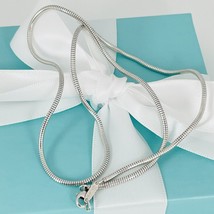 18&quot; Tiffany &amp; Co Snake Chain Necklace in Sterling Silver Mens Unisex - £215.02 GBP