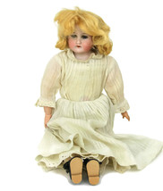 Antique German Bisque Head Doll Kid I Can Sleep Stamped Body 1904 Grand Prize 14 - £198.06 GBP