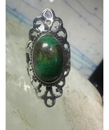 Turquoise Ring Boho size 5.25 sterling silver girls women - $1,049.76 MXN