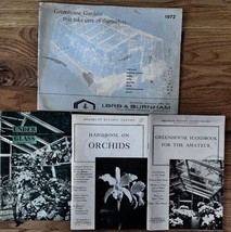 Greenhouse Booklets Lot Of 1970s Lord &amp; Burnham Brooklyn Botanical Garden - £27.57 GBP