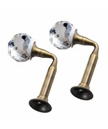 Elegant 2 Piece Goldtone Crystal Ball Curtain Holdback 3&quot;L x 2&quot;T - £7.96 GBP