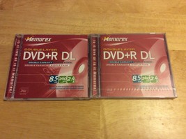 Memorex Dvd+R Dl New Lot Of 2 - £6.35 GBP