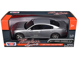 2011 Dodge Charger R/T Hemi Silver 1/24 Diecast Model Car by Motormax - $42.27